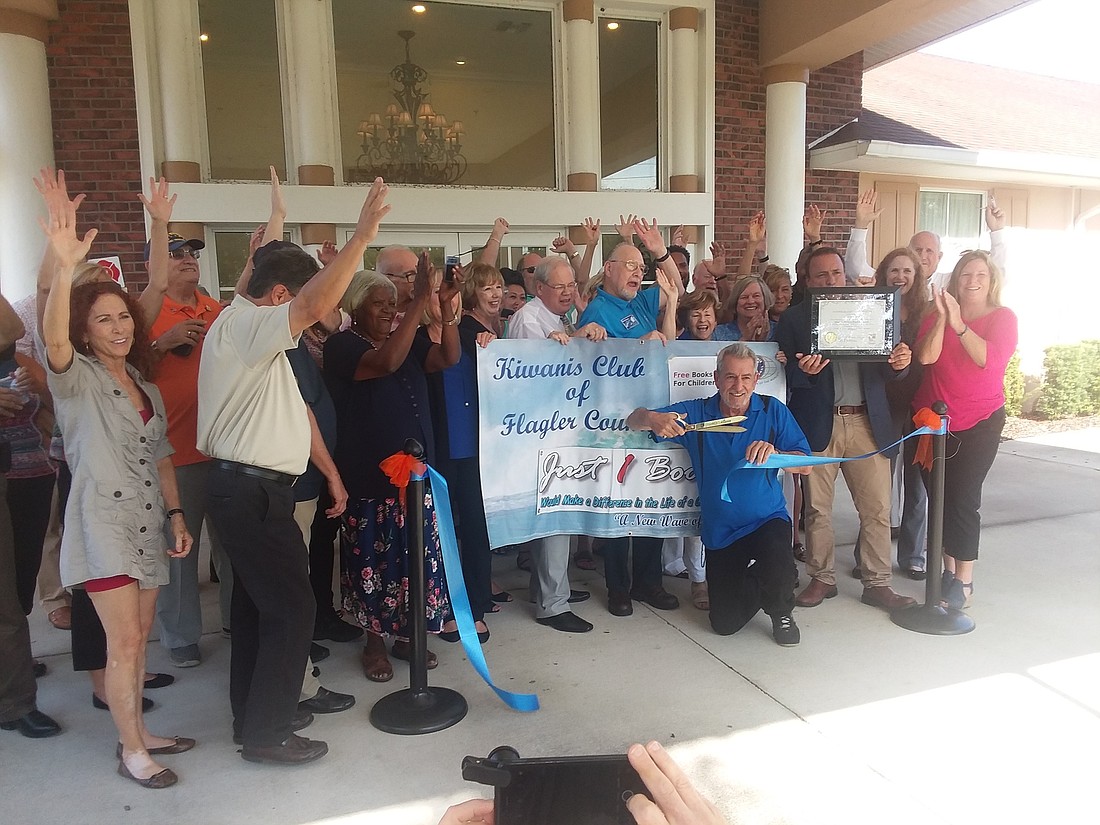 The Kiwanis Club of Flagler County recently celebrated its 10th anniversary with a ribbon-cutting at Craig-Flagler Palms Funeral Home. Courtesy photo