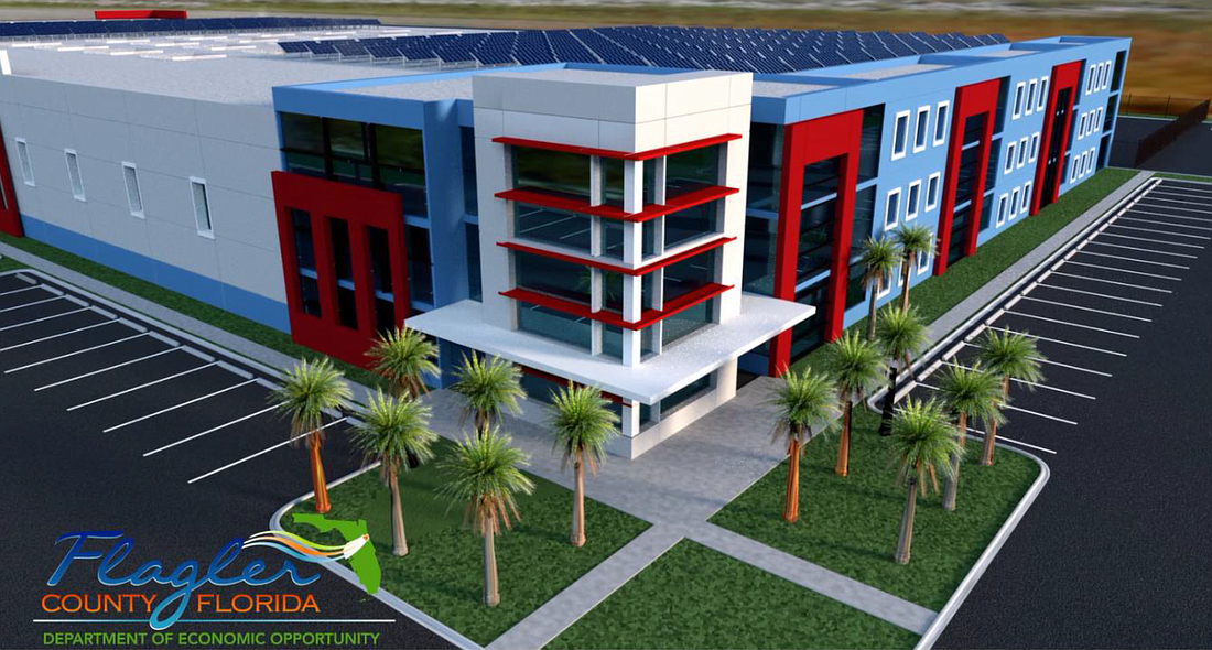The proposed industrial building. (Image courtesy of the Flagler County government)