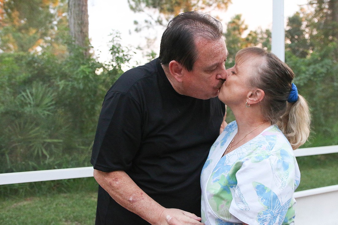 Patricia Walker is grateful her husband of 15 years is still alive, thanks to a liver transplant. Photo by Paige Wilson