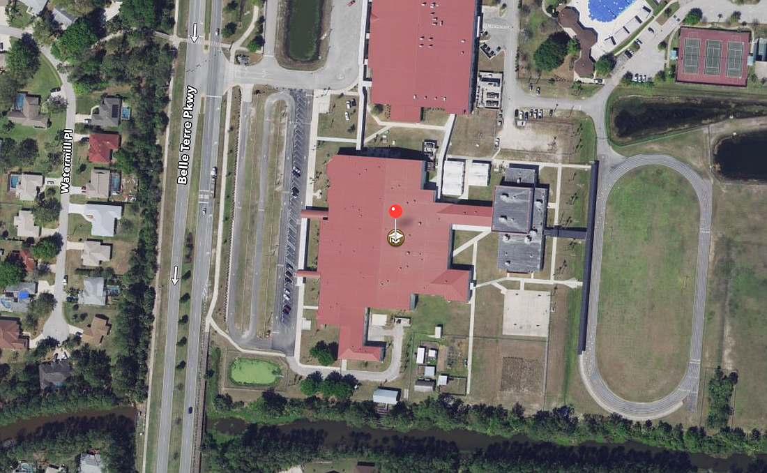 An ariel view of Buddy Taylor Middle School in Palm Coast. Photo courtesy Google Maps