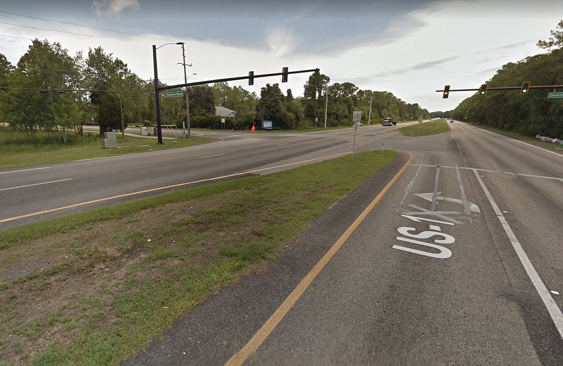 The intersection of U.S. 1 and Seminole Woods Boulevard (Image from Google Maps)