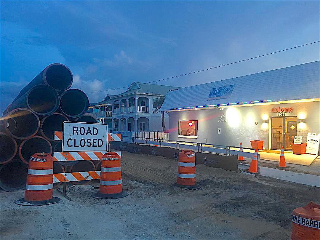 The Net is one of many businesses impacted by construction on A1A in Flagler Beach. Photo courtesy of Kim Gridley