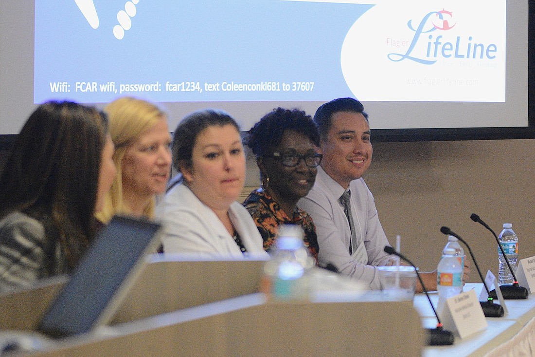 Panelists at the Suicide Awareness Town Hall on May 24. (Photo by Jonathan Simmons)