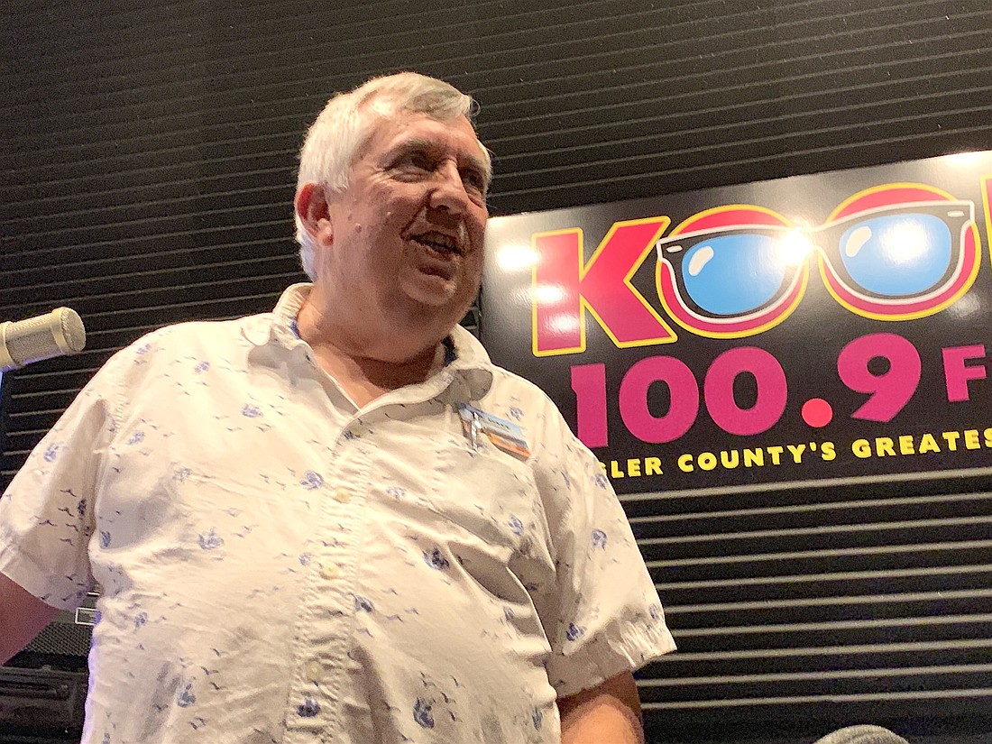 David "Dr. Dave" West, 68, retired after 11 years with Flagler Broadcasting. He was the radio voice of high school football in Flagler County and also hosted "Lunch with Dr. Dave" on Kool 100.9. Photo by Brian McMillan