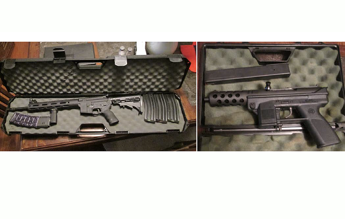 Firearms found in the 15-year-old boy's bedroom. (Photos courtesy of the FCSO)