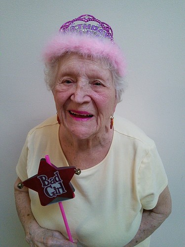 Joslyn Sterman will be 100 years old on July 22. Photo courtesy of Elaine Pereau