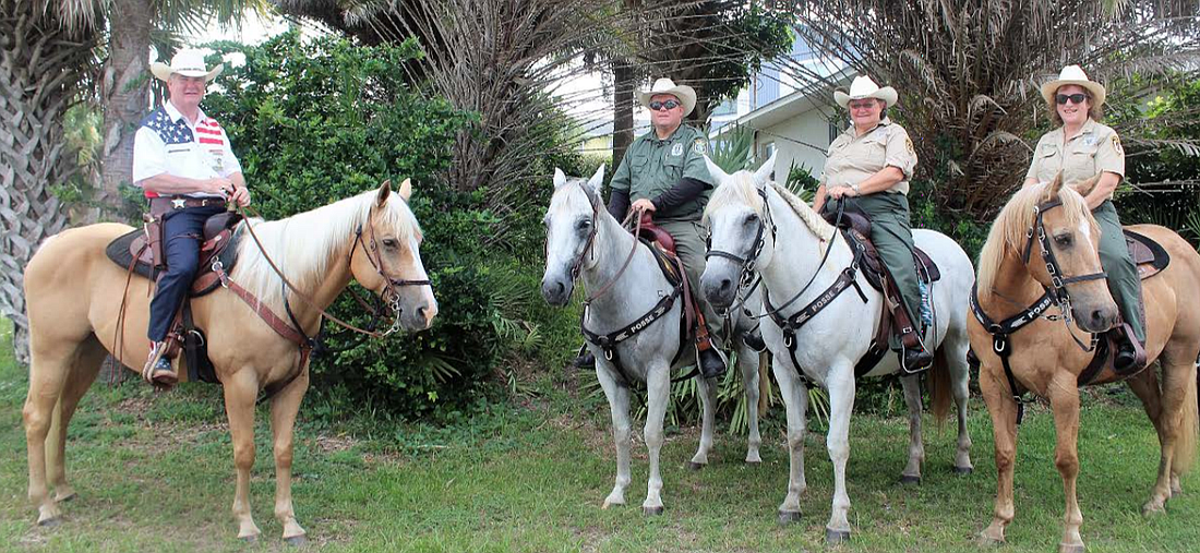 Sheriff Rick Staly and the FCSO Mounted Posse at the Fabulous Fourth parade in Flagler Beach. Photo courtesy of the FCSO