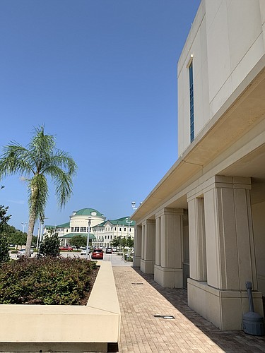 The Government Services Building, as seen from the steps of the Kim C. Hammond Justice Center. (File photo by Brian McMillan)