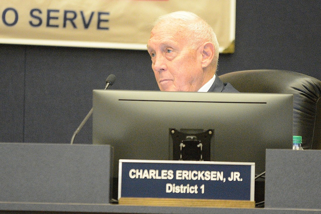 County Commissioner Charlie Ericksen at a commission meeting Aug. 5.