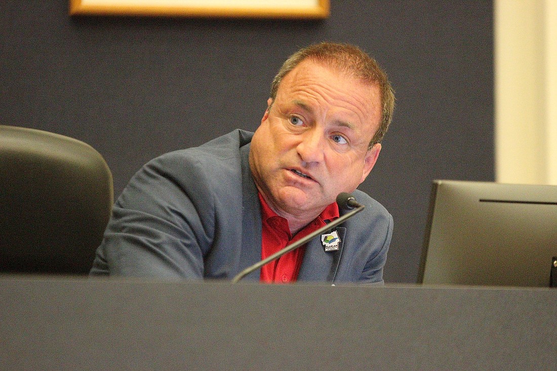 County Commissioner Joe Mullins speaks during a commission meeting Sept. 16. (Photo by Jonathan Simmons)