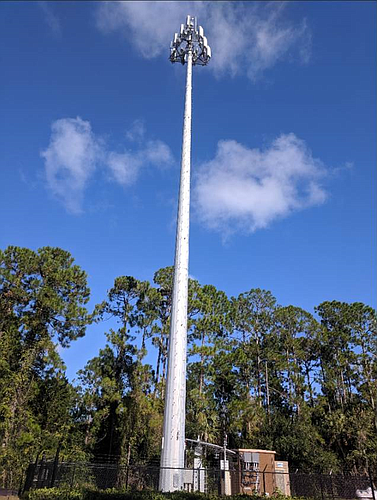 The new cell site erected off Palm Coast Parkway Northwest. Courtesy of AT&T