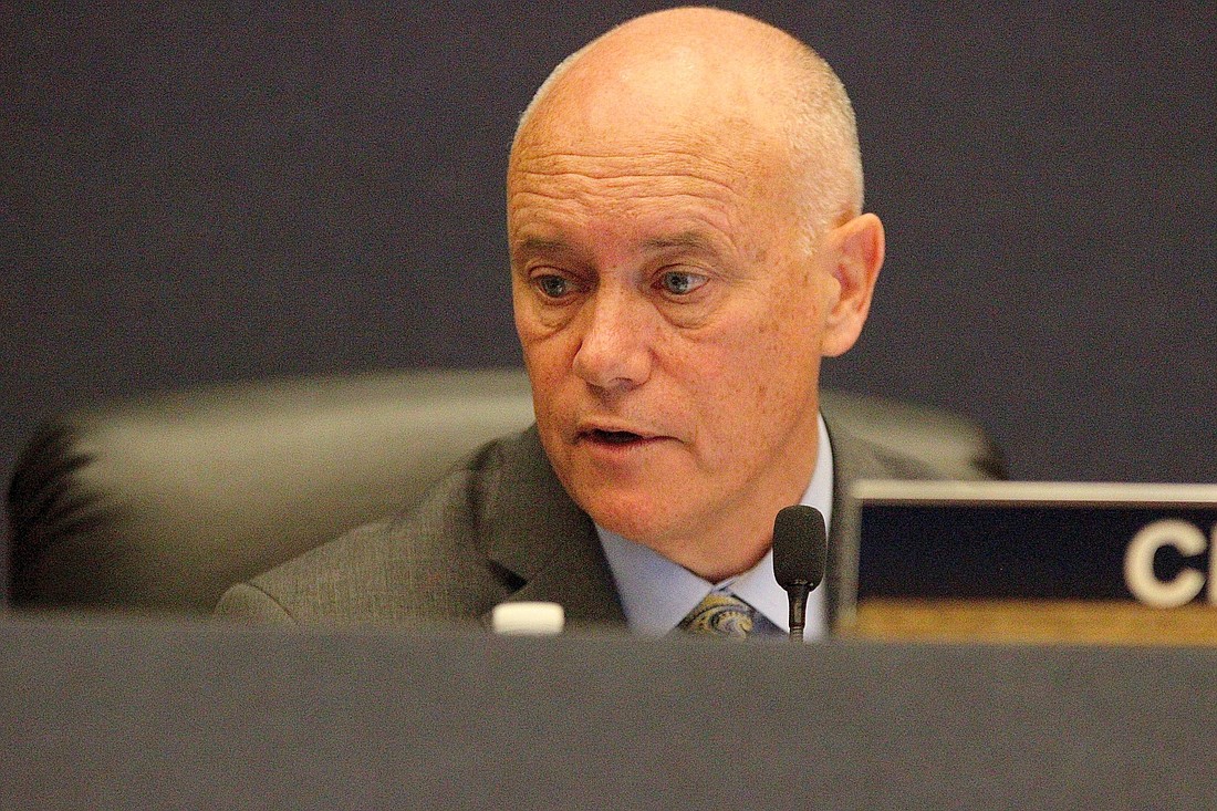 County Commissioner Donald O'Brien speaks at a commission meeting Nov. 4. Photo by Jonathan Simmons