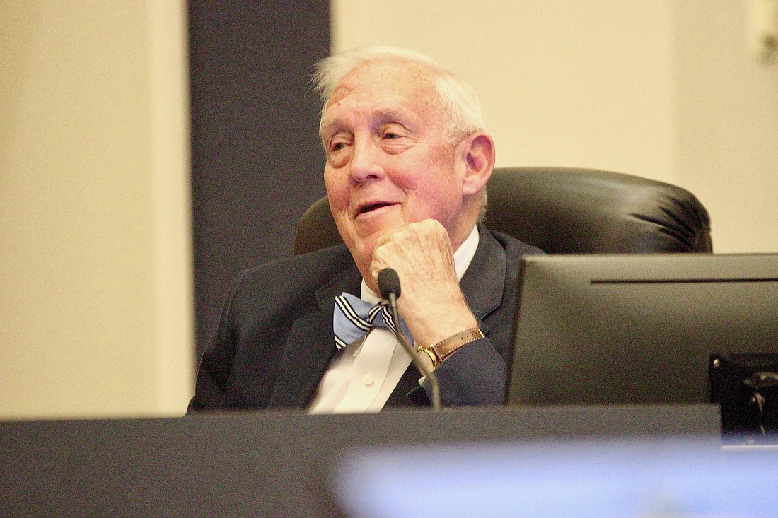 Flagler County Commissioner Charlie Ericksen speaks during a Nov. 18 commission meeting. Photo by Jonathan Simmons