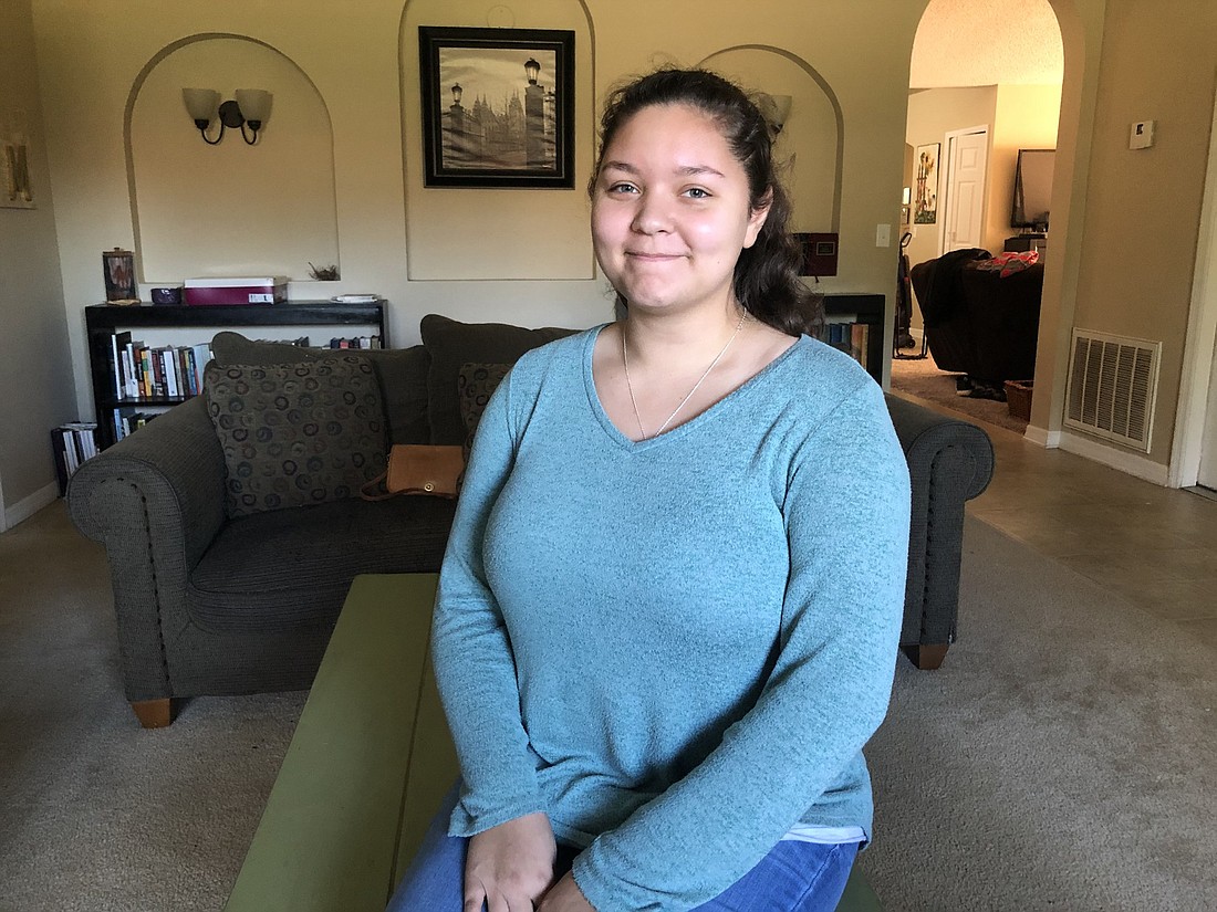 Carolyn Figueroa, 17, is a student at Flagler Palm Coast High School and Daytona State College and is a member of The Church of Jesus Christ of Latter-day Saints. Photo by Brooklynn Hoffmann