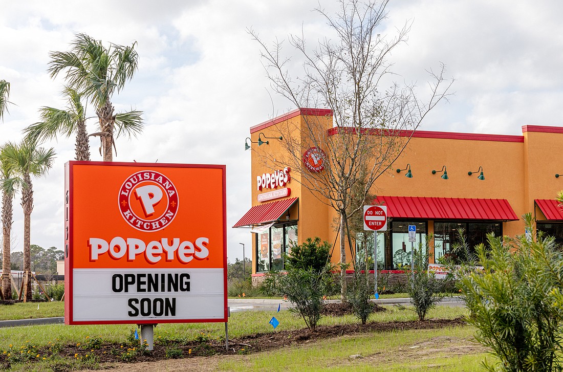 The new Popeyes location in Palm Coast. Photo by Paola Rodriguez