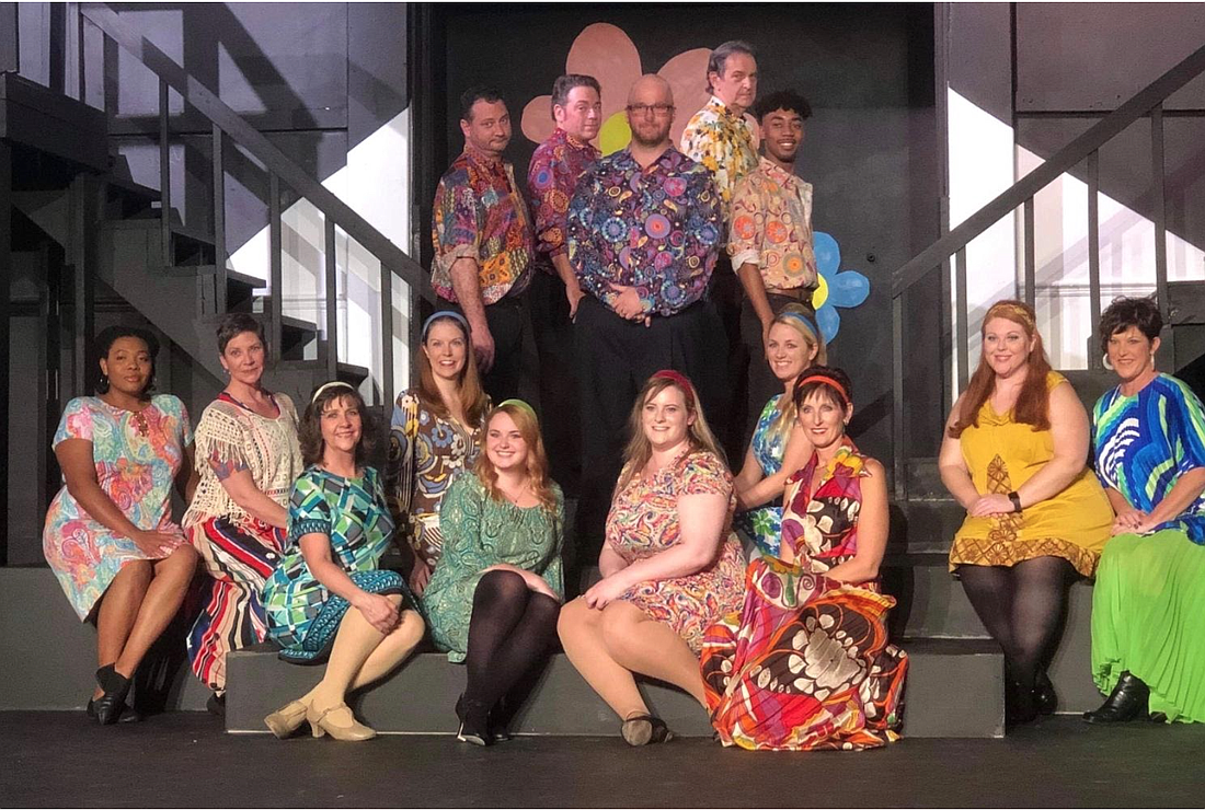 The cast of "The Sensational 60's." Courtesy of the Flagler Playhouse