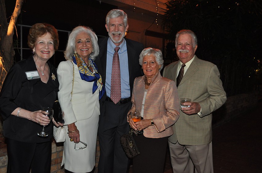 Genie Aberson with Graci and Dennis McGillicuddy and Marilyn and Irving Naiditch