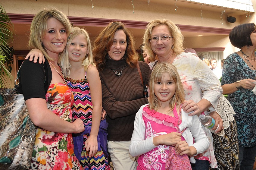 Jessica and Sierra Arnsperger, Caroline Lakes and Audrey and Lori Dixon