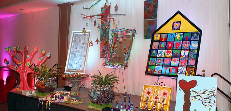 Students from each grade created an elaborate piece of artwork to be auctioned off during the live auction portion of the evening.