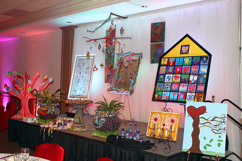 Students from each grade created an elaborate piece of artwork to be auctioned off during the live auction portion of the evening.