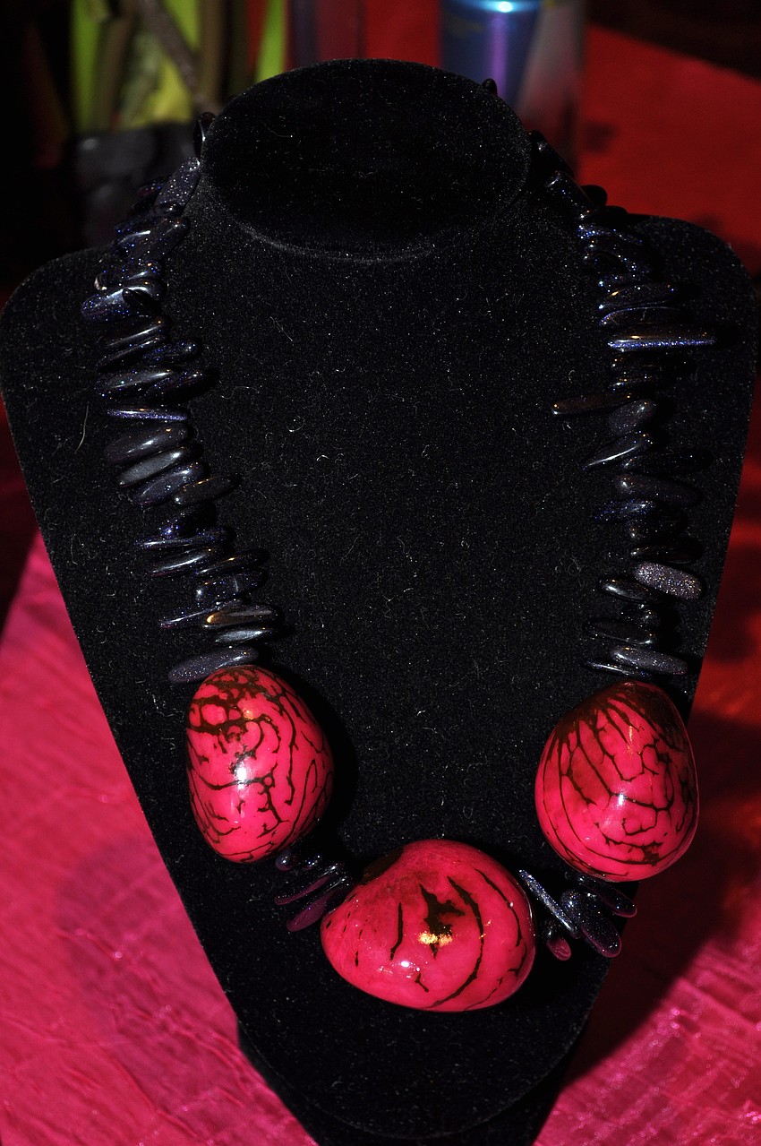 If it was colorful, abstract jewelry you desired, this luncheon was the place to buy it!