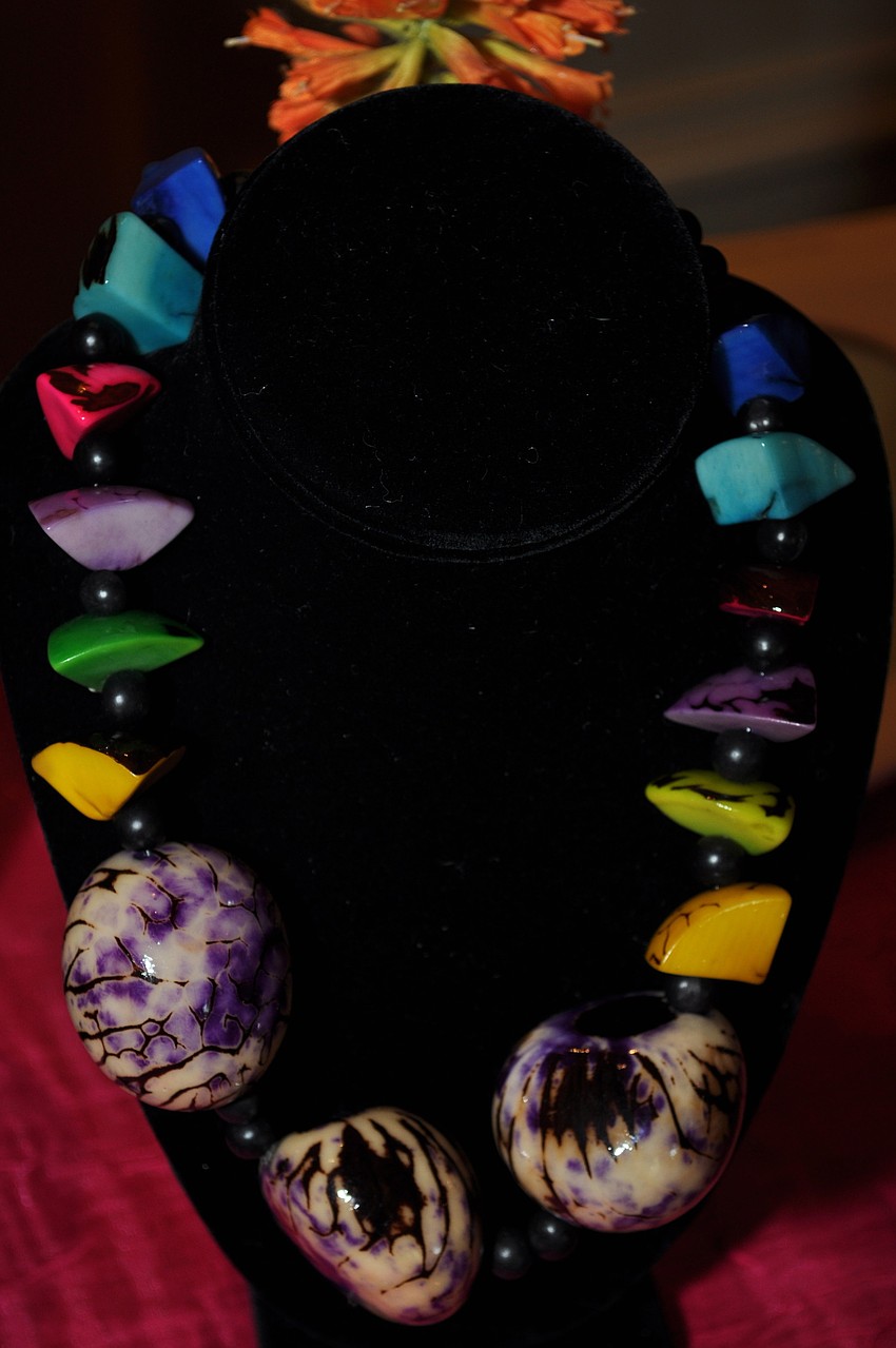 If it was colorful, abstract jewelry you desired, this luncheon was the place to buy it!