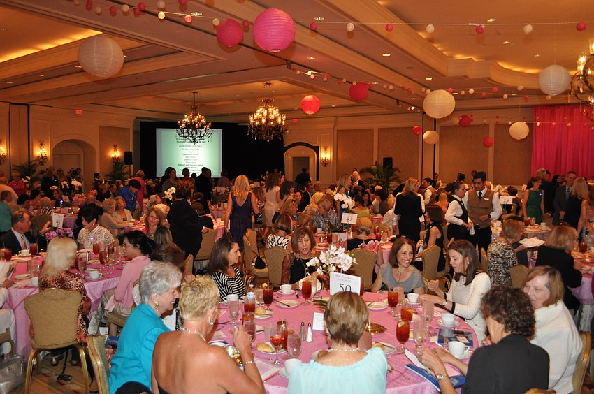 Almost 600 people attended the luncheon.