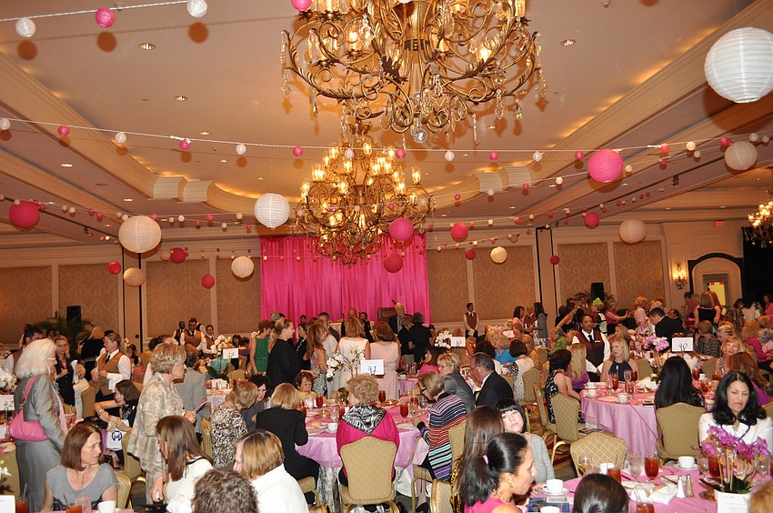 Almost 600 people attended the luncheon.