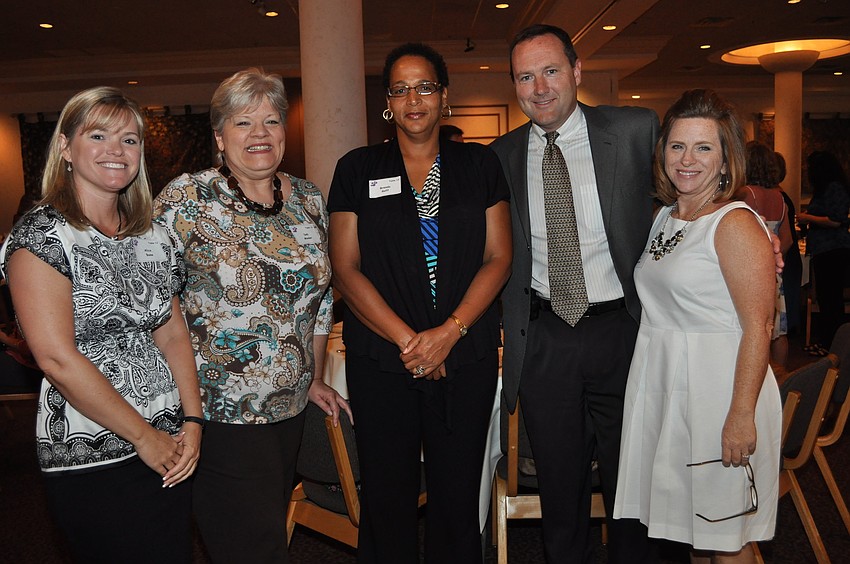 Alice Bane, Deb Minder, Brenda Goff, Don Lederer and Lea Hawlow