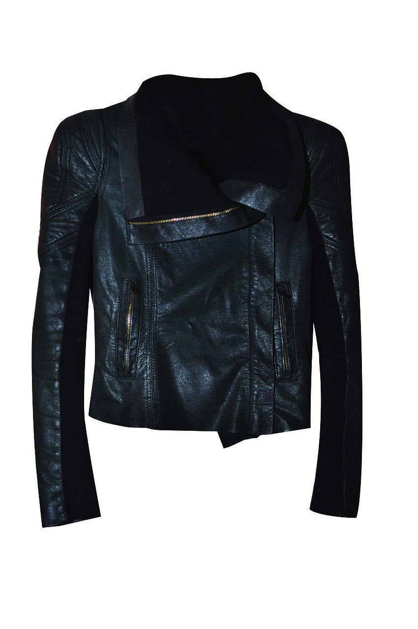 BCBG
<br><br>
â€œMy power coat. Nobody messes with you when you wear that jacket. Whenever you get stood up on a date, you put that on. Itâ€™s got those power shoulders.â€