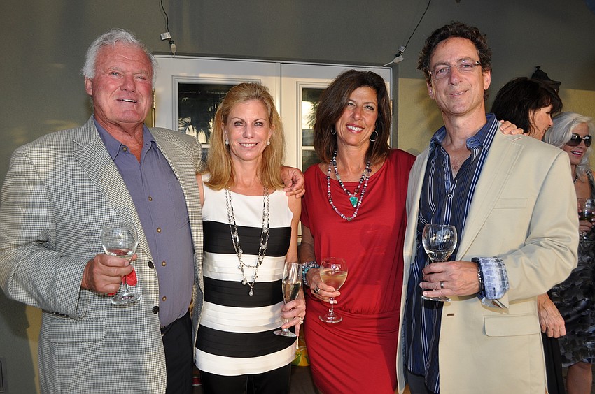 Paul Bowman and Jackie Dickinson with Dawn and Mitchell Epstein