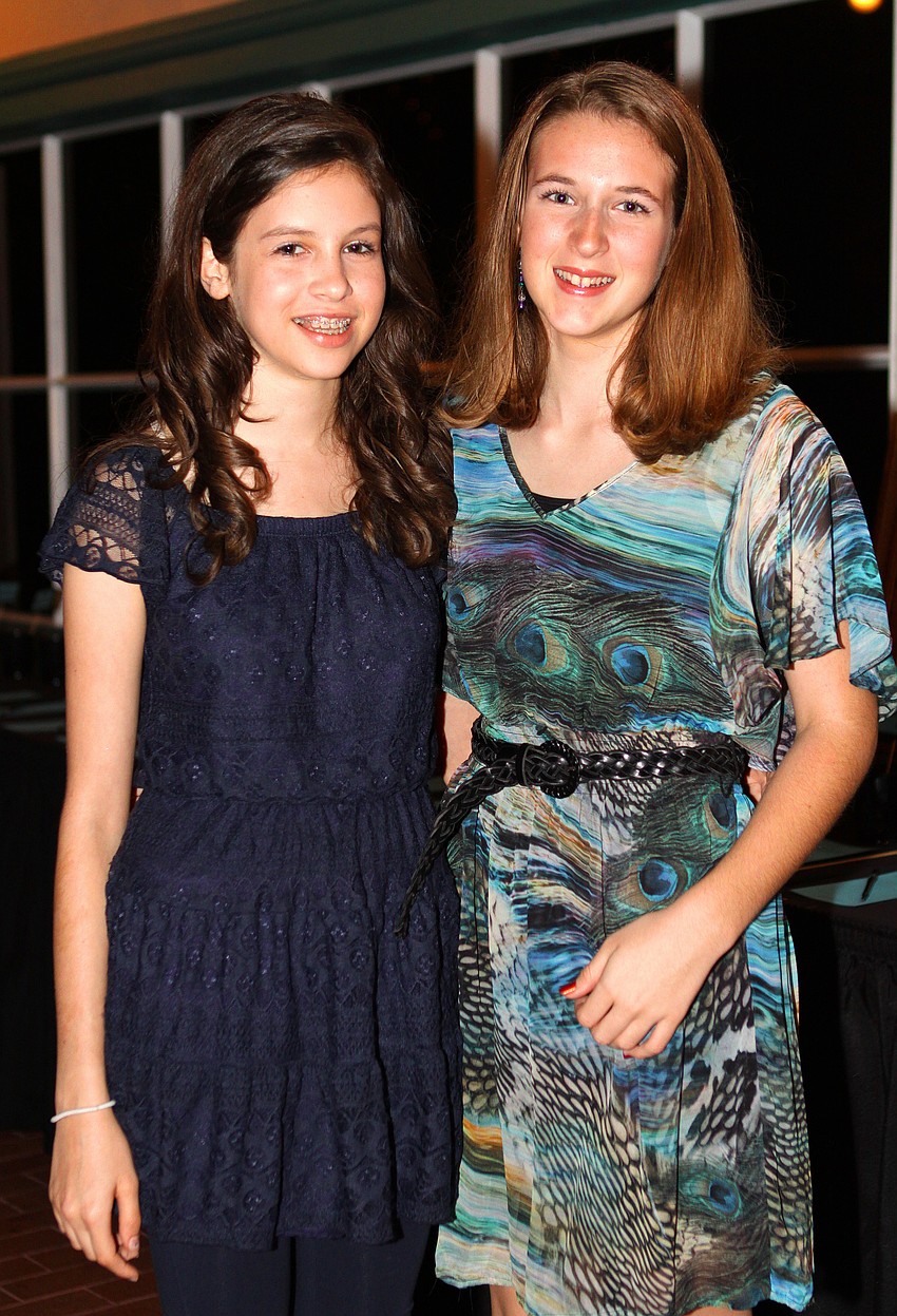Marisa Bregg, 13, and Sierra VanSuch, 14