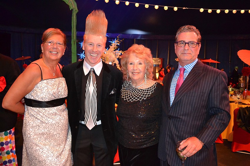 Joanne Butz, Bello Nock, Aurelia Nock and Dr. Neil Kahnovitz