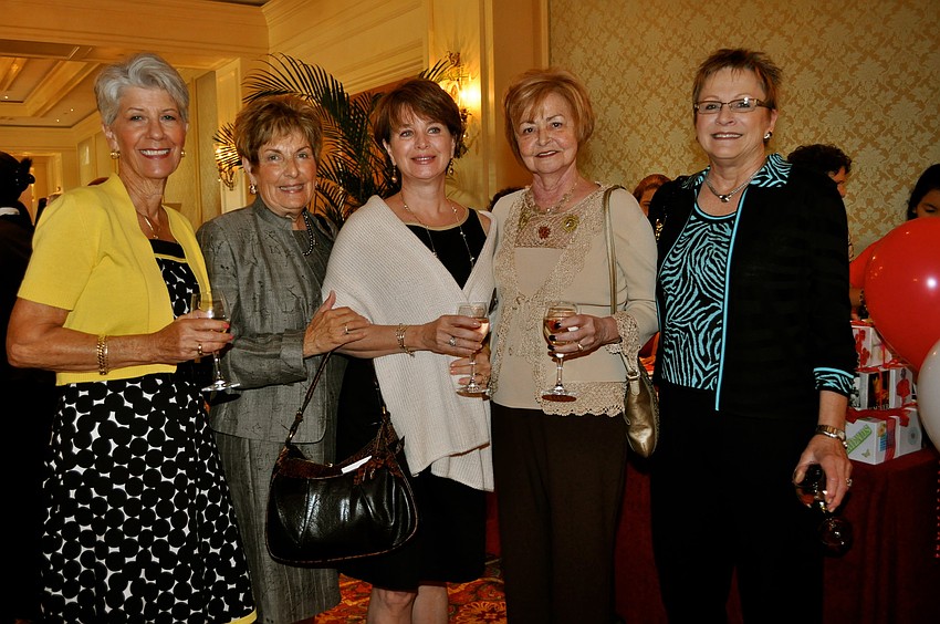 Lydia Cappas, Gerri Ayvazian, Patty Murgolo, Sue Martel and Marilyn Shugg