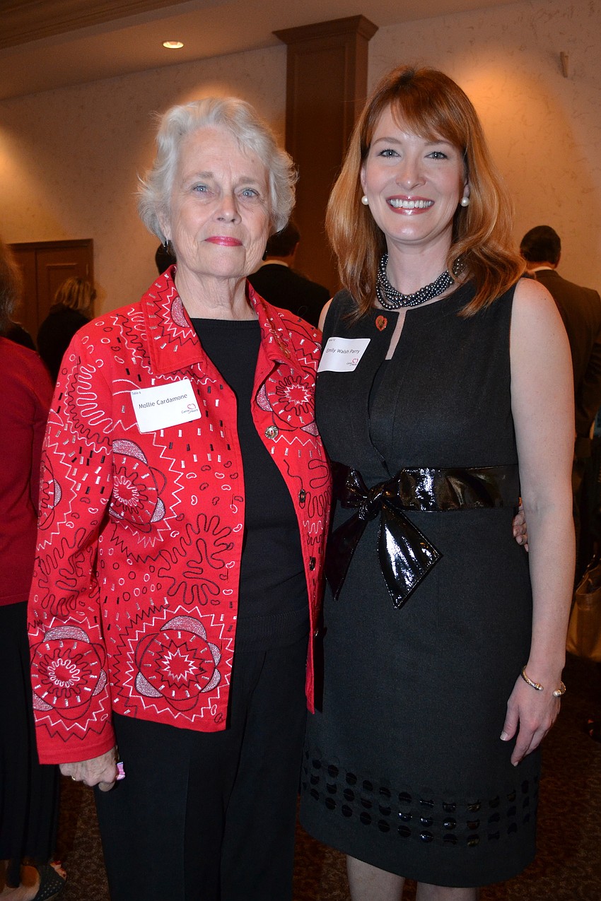 Mollie Cardamone and honoree Emily Walsh