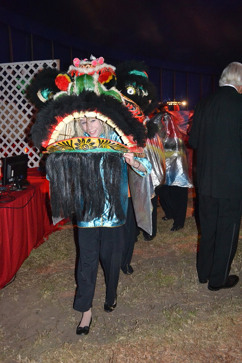 Chinese dragons marched through the Big Top.