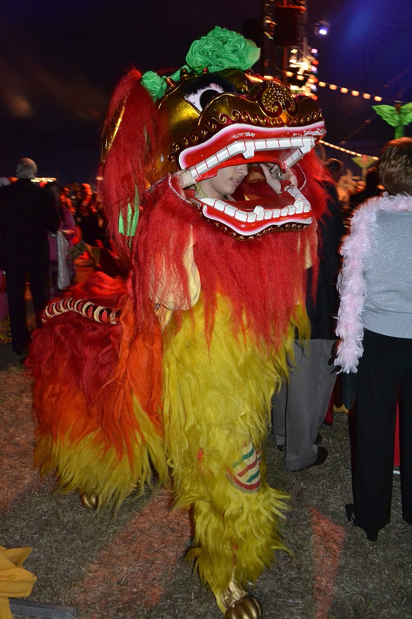 Chinese dragons marched through the Big Top.
