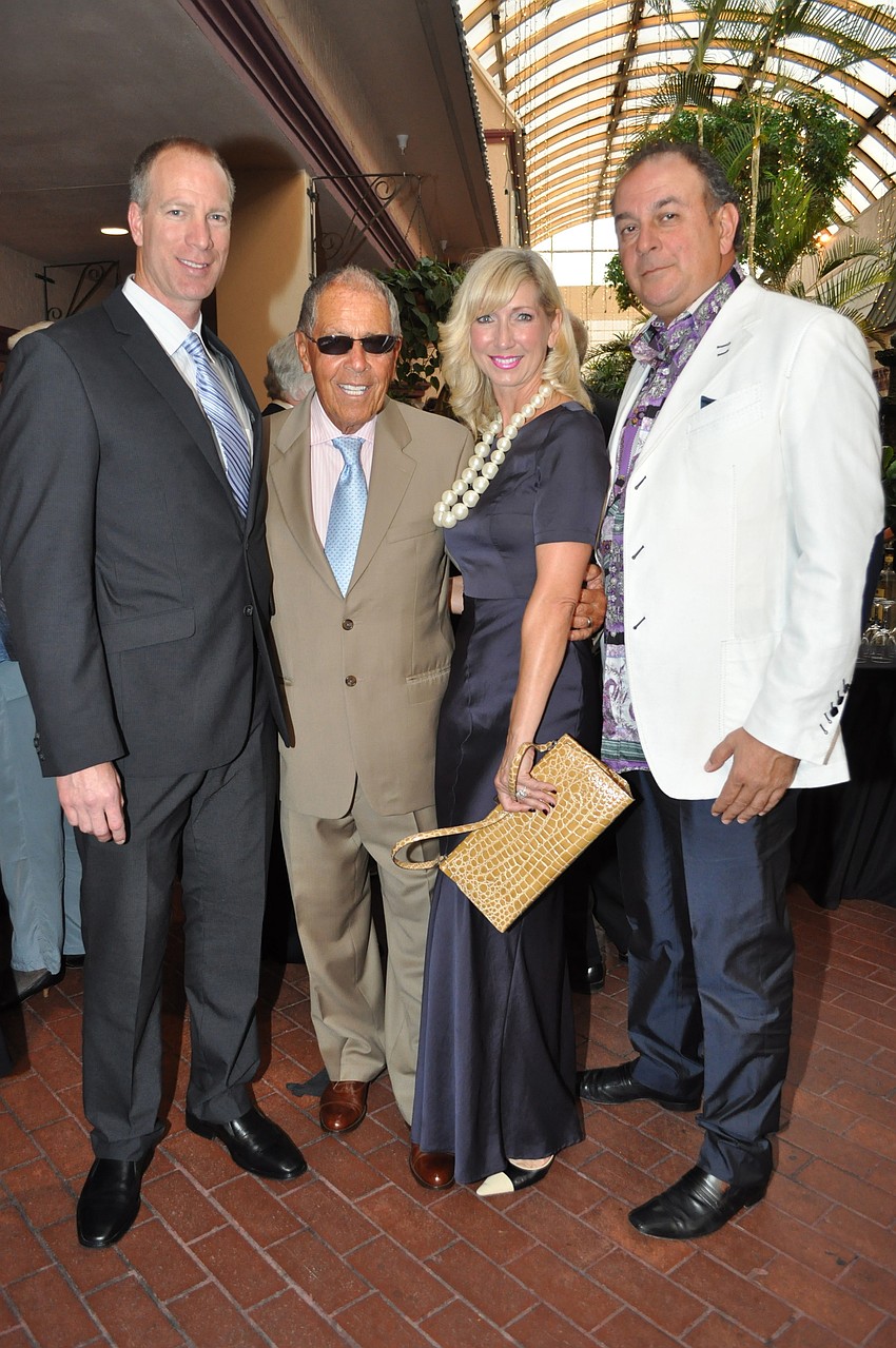 Chris Ciaccio and Nick Bollettieri with Liz and Lou Donato