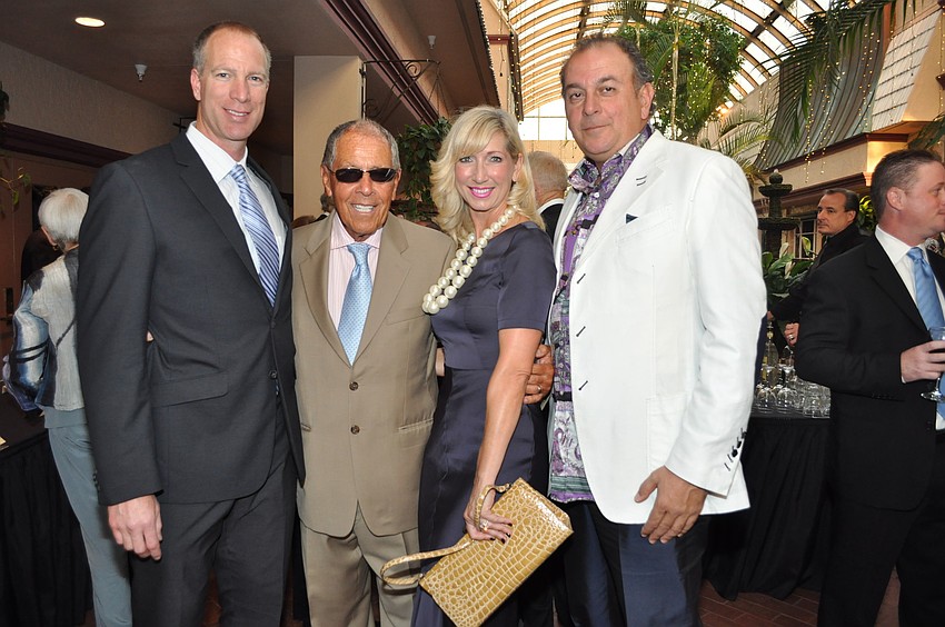 Chris Ciaccio and Nick Bollettieri with Liz and Lou Donato