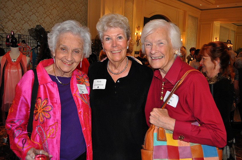 Norma Compton, Wendy Underwood and Barbara Rowe