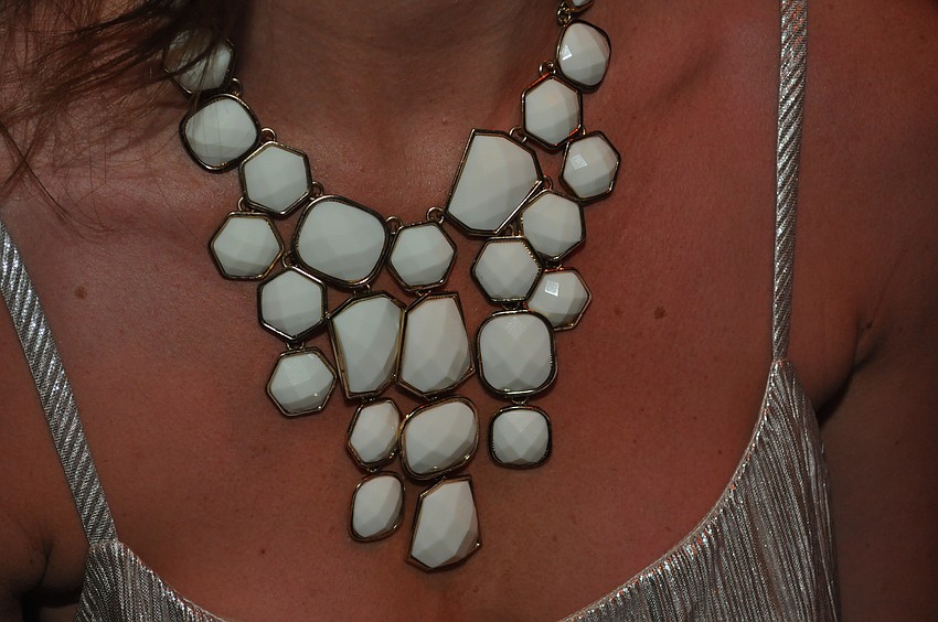 Molly Crawford wore this necklace to the event.