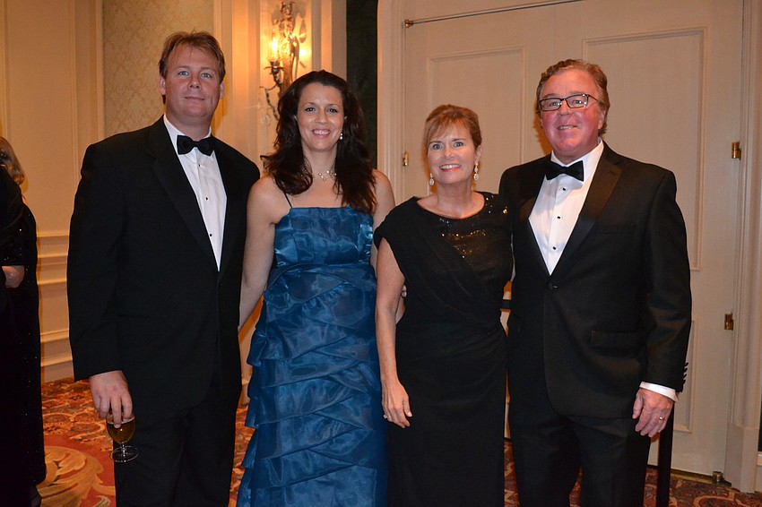 Chris and Jaquie Crombie with Becky and Rich 
Higgins