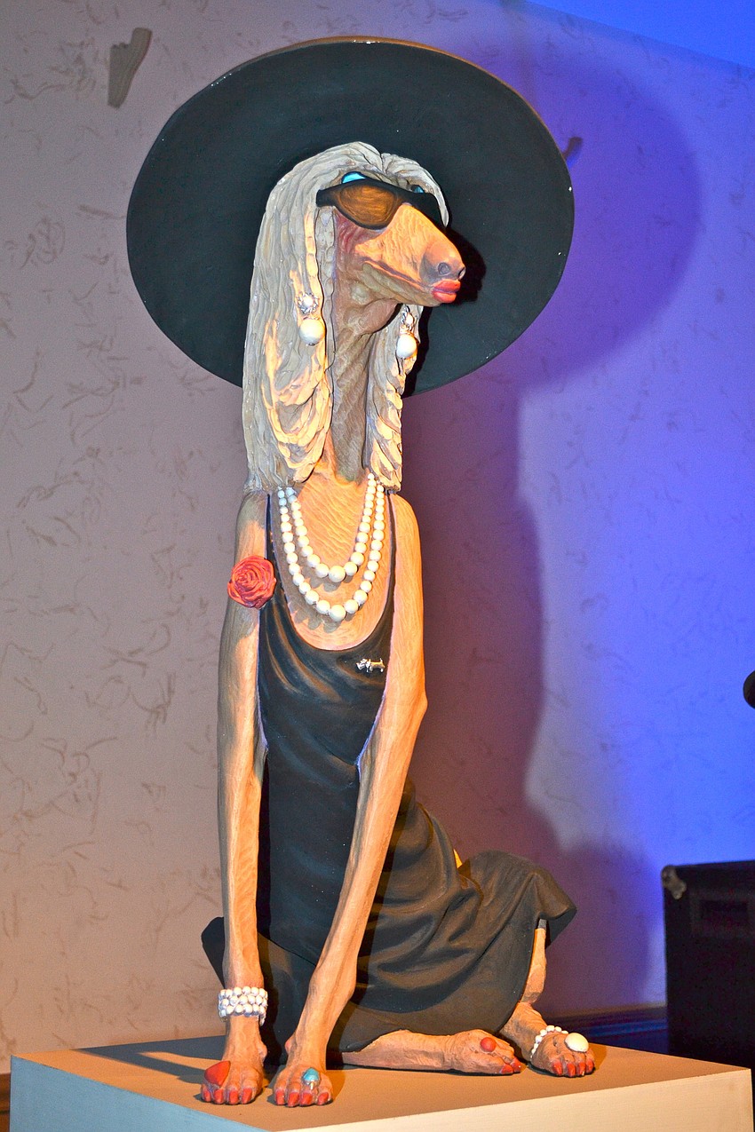 This Jack Dowd dog sculpture, 