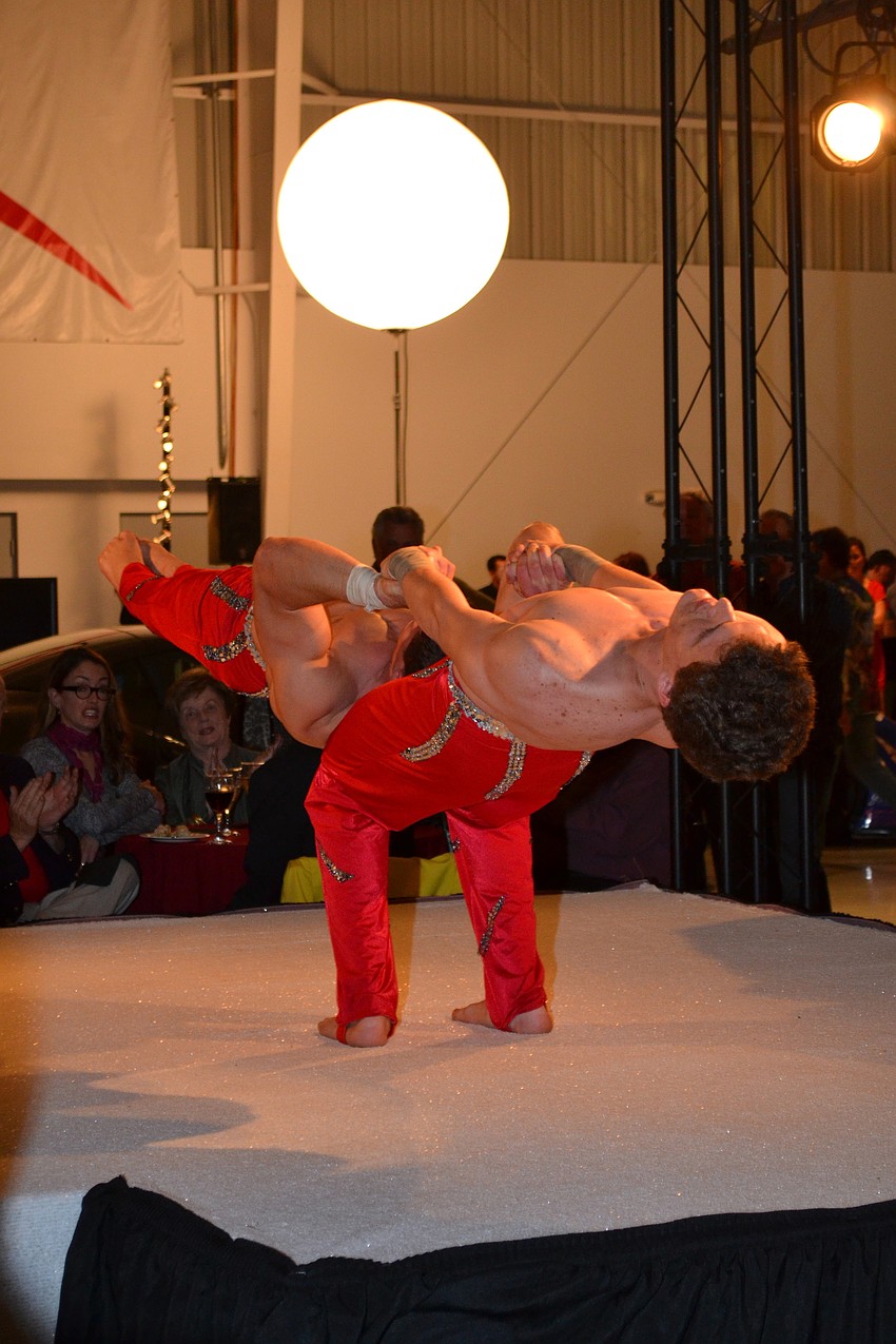 Several acts performed during the reception.