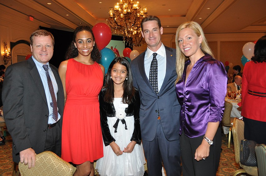 John Ervin, Ivory Crofoot and Allison with Greg and Jennifer Steube