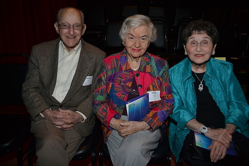 Sidney and Helen Fagin with Audrey Kaplan