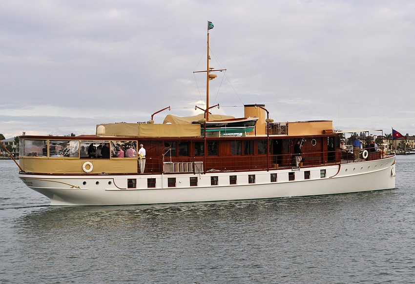 The â€œFreedomâ€ yacht was found as a derelict in the St. Johnâ€™s River and was fully restored over a period of five years.