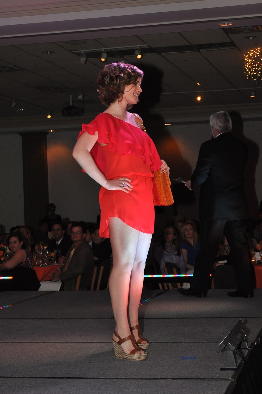 All of the models in the fashion show were Parkinson patients or their caregivers, family members or friends.