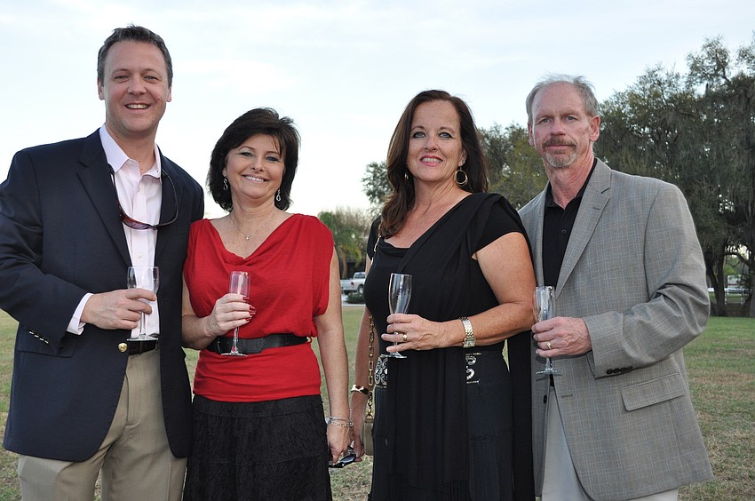 Barry Grooms and Sherry Richardson with Lois and Jeff Prater
