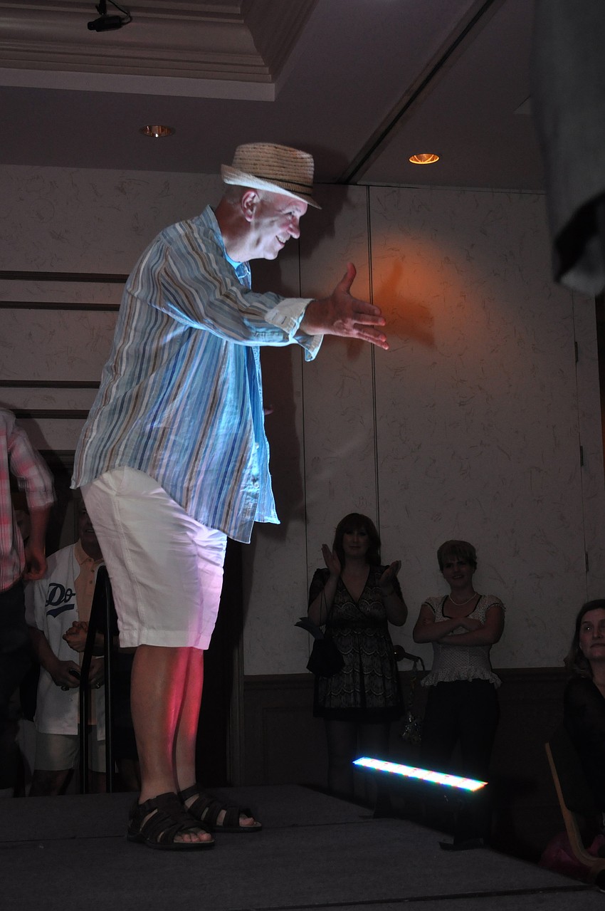 All of the models in the fashion show were Parkinson patients or their caregivers, family members or friends.